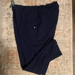 FIGS YOLA scrub pants XXL/T NAVY Blue Tall Nurse Used Medical TW2000T